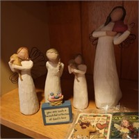 4 Willow Tree Angels & More!