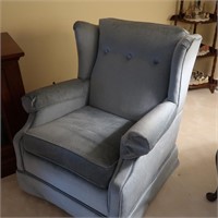 Blue Upholstered Rocking Chair(matches #49)