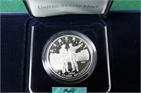 LEWIS & CLARK PROOF SILVER DOLLAR W BOX PAPERS
