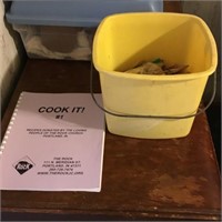Yellow bucket/The Rock cookbook