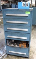 Parts Cabinet, 6 Drawer, One Drawer Front Missing