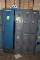 (2) 6-Door Lockers, (1) 2-Bank Locker,