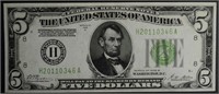 1928 B $5 FEDERAL RESERVE NOTE GREEN SEAL