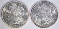 1881-S & 1898 MORGAN DOLLARS  GEM BU