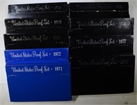 1971 thru 1979 U.S. PROOF SETS