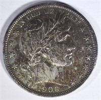 1906 BARBER HALF DOLLAR  AU/UNC