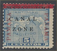 CANAL ZONE #12 variety EFO MINT AVE HR