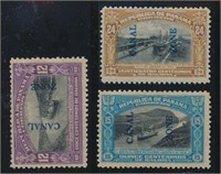 CANAL ZONE #49, #50 & #51 MINT FINE-VF H