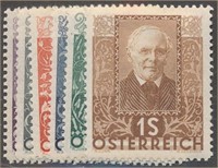 AUSTRIA #B93-B98 MINT VF H