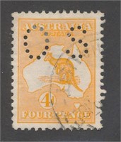 AUSTRALIA #OB6 USED FINE-VF