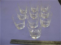 Set of 10 Beautiful Etched Glasses
