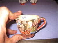 3 Japanese Ceramic Cups in One Lot