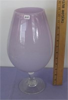 12", Foot Tall PRETTY Light Purple Wine Glass