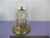 Vintage Clock in Glass Dome