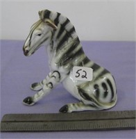 Vintage Ceramic Zebra Figurine