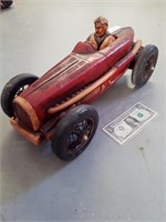 Antique Style wooden race car