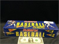 Fleer 1991 baseball box set. Trading cards, logo