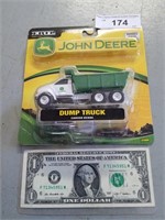 Vintage Ertl John Deere dump truck plastic and