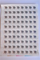 Complete set of 80 Chinese Year of the Ox stamps,