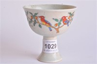Chinese doucai stem cup,