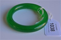 Chinese green jade bangle