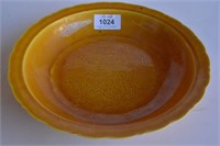 Chinese yellow glazed dragon shallow bowl,