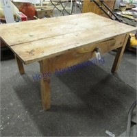 Short wood table