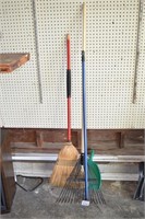 Broom, Rake, & Dust Pan
