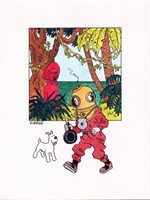Hergé. Mise en couleur amateur Tintin