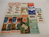 LOT OF 10 CANADIAN OIL COMPANY MAPS