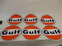 LOT OF 6 GULF DECALS