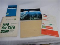 LOT OF BP BOOKS & BOOKLETS  & 1970 CAR CARE GUIDE