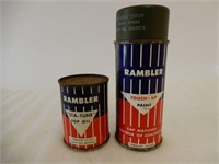 LOT OF 2 SMALL RAMBLER CANS