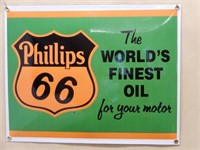 PHILLIPS 66 MOTOR OIL SSP CONVEX SIGN - NEW