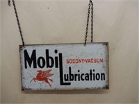 MOBILUBRICATION 2 SIGNS BACK TO BACK/ CHAIN HANGER