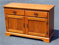 Oak Chest Side Table 2 Drawers