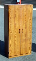 Wood 2.5 x 5' Storage Shelf with Doors