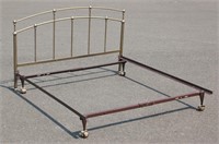 Full Size Metal Bed Frame & Headboard