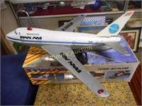 Large Pan Am Battery Operated Toy Model plane