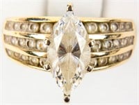 Jewelry 10kt Yellow Gold CZ Wedding Ring