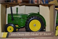 John Deere 1953 model D tractor 1/16 scale