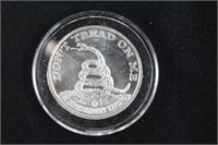 1 Troy Oz. Silver Proof "Don't Tread On Me"