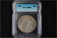 1886 MS65 Morgan Dollar