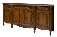 FRENCH LOUIS XV STYLE PARQUETRY TOP SIDEBOARD