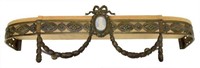 LOUIS XVI STYLE CANOPY BED CROWN, PLAQUE