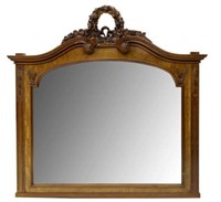 LARGE LOUIS XVI STYLE CARVED MIRROR