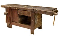 CONTINENTAL CRAFTSMAN'S WOOD WORK BENCH TABLE