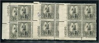 United States. S4 Plate Blocks of Four.
