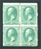 United States #207 Mint Block of Four.