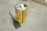 Vintage Gasoline Can & Coal Shovel